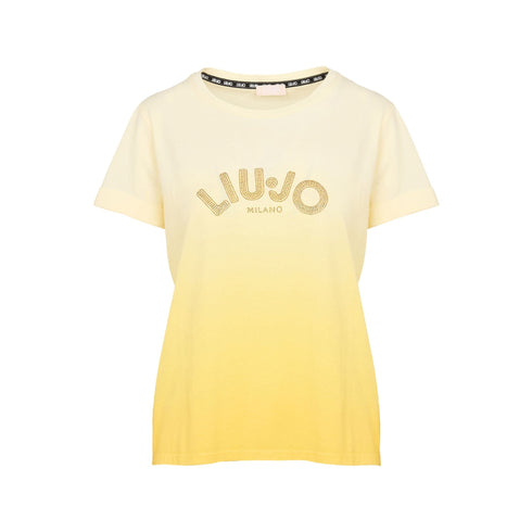 Liu Jo T-shirt T-shirt Donna sfumata con strass XS P25 - LIU.JOTA5267JS923 - M9114 - XS - Francavilla Moda